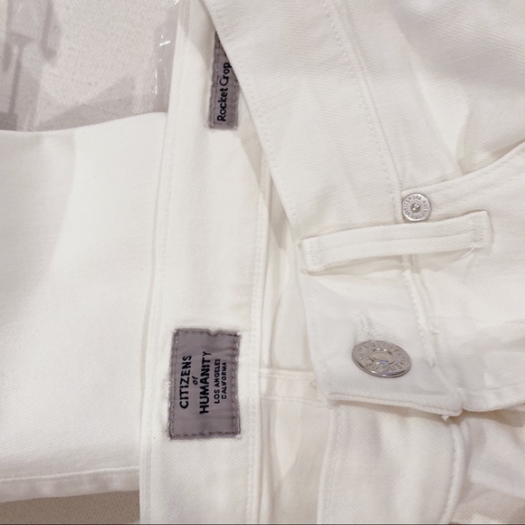 Citizen of Humanity Rocket Crop High Rise Skinny in White size 25” - Picture 8 of 9